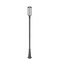 Z-Lite Leland Outdoor Post Mounted Fixture, 1-Light, 10 In.W x 117.75 In.H, Sand Black/Sand Blast 5005PHB-519P-BK-LED - alternate 7